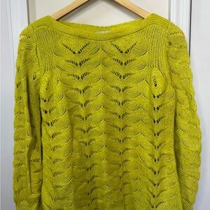 Soft Surroundings Vibrant Yellow Women's Sweater
